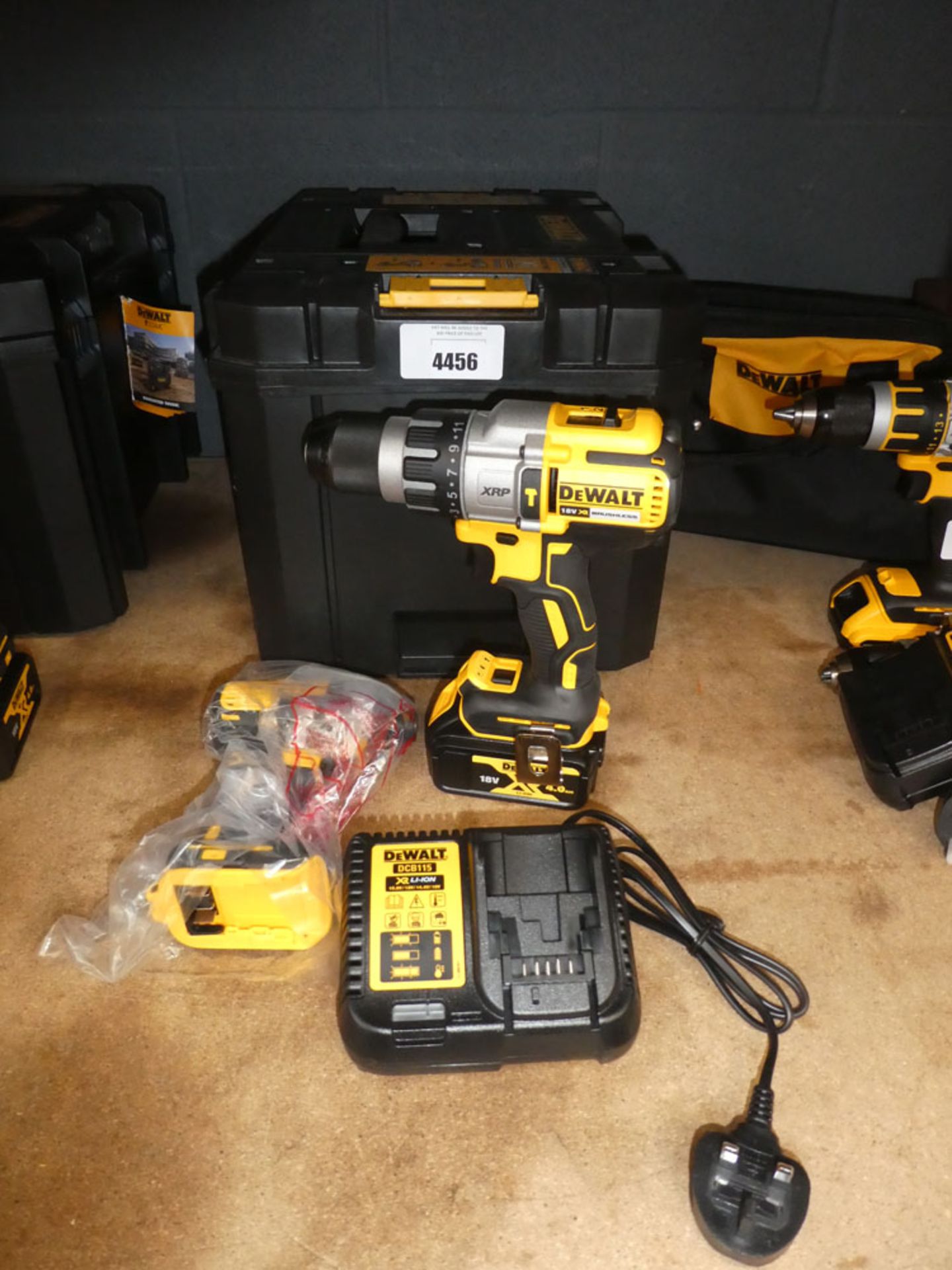 Dewalt tool kit consisting of drill, impact drive, 1 battery and charger