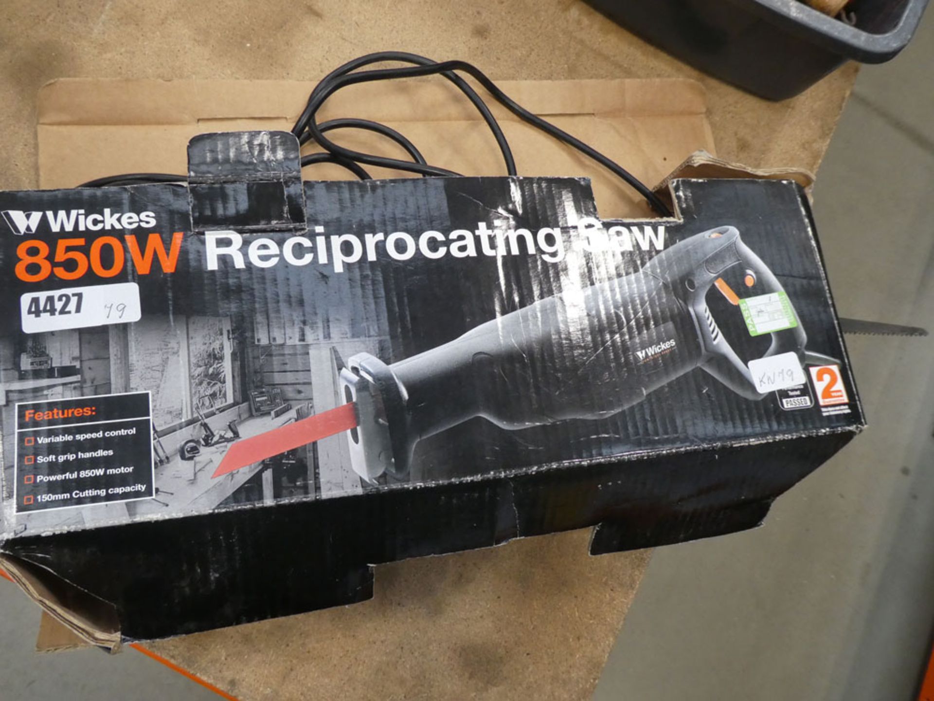 Boxed reciprocating saw