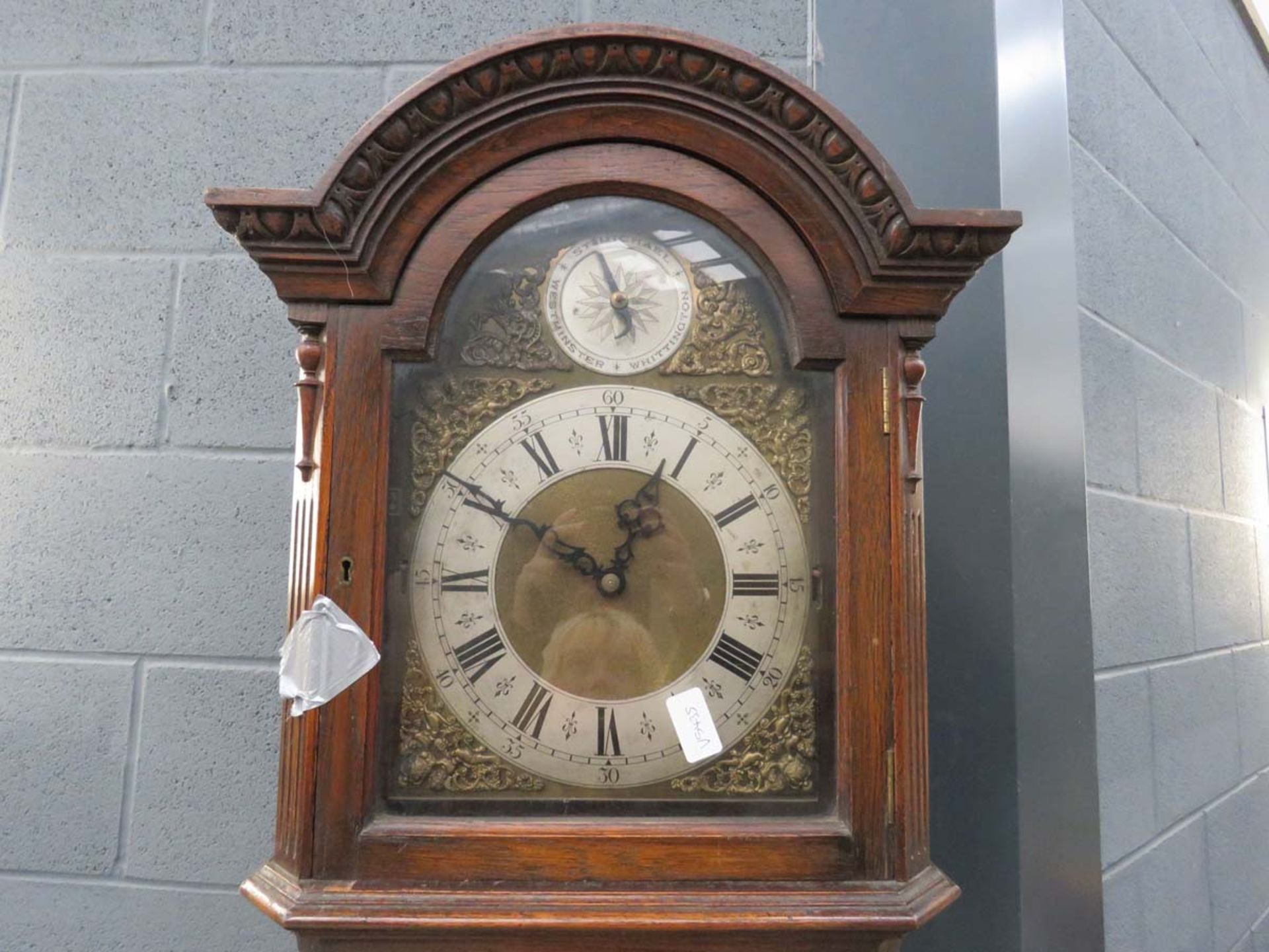 Oak long case clock - Image 2 of 2