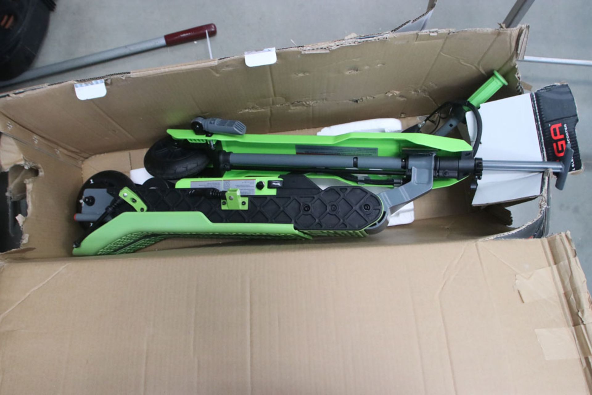 Boxed electric scooter