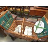 Wicker picnic hamper