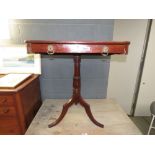 Victorian single drawer tripod cutlery table