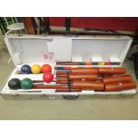 Cased croquet set