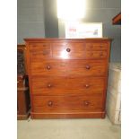 Victorian walnut chest of multi drawers