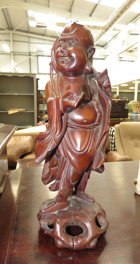 Carved wooden Chinese figure