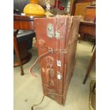 5264 - Vintage leather suitcase