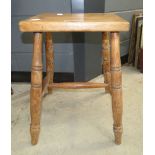 Oak stool