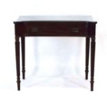 A Gillows style mahogany and inlaid side table,