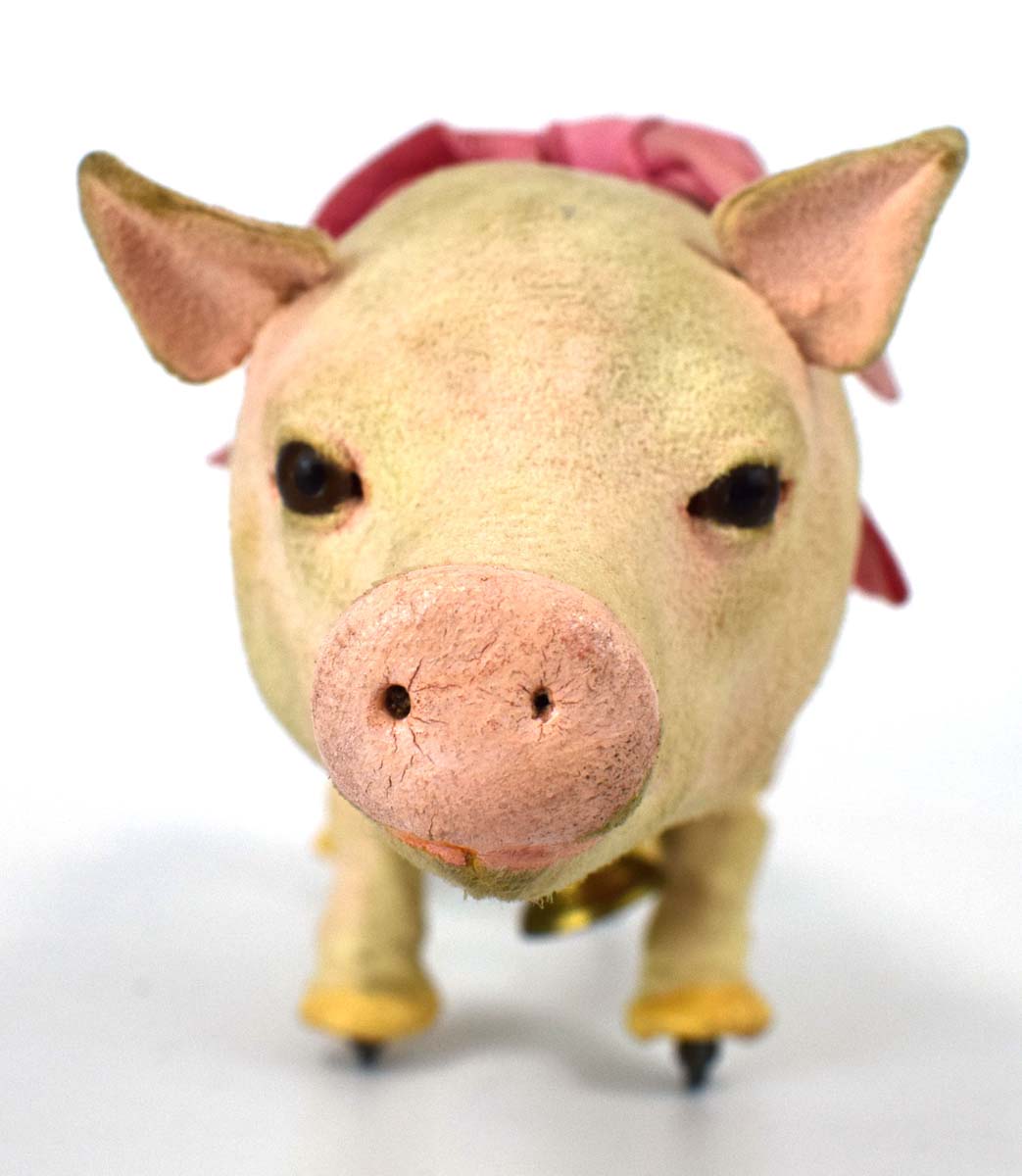 A circa 1905 French automaton modelled as a walking and grunting pig by Roullet et Decamps, - Image 4 of 17