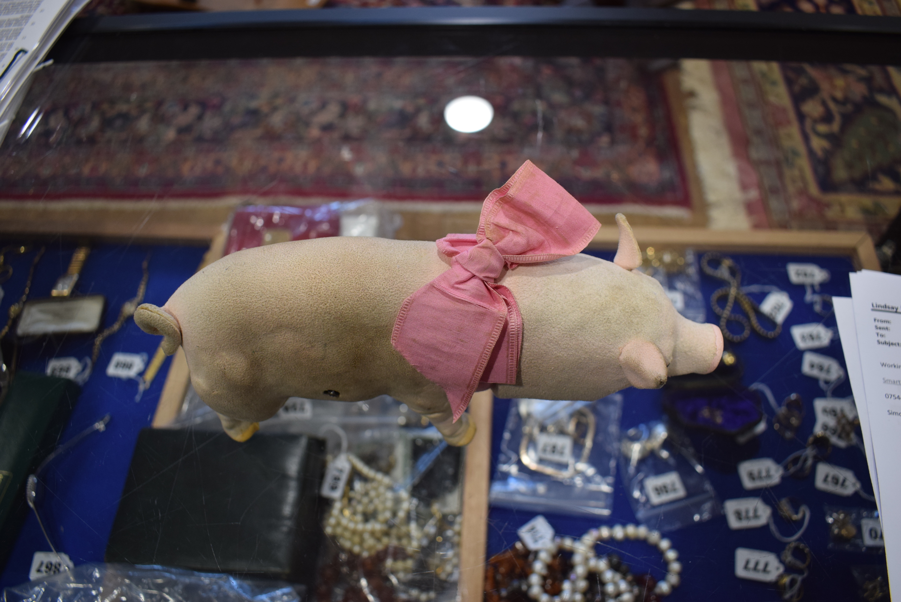 A circa 1905 French automaton modelled as a walking and grunting pig by Roullet et Decamps, - Image 16 of 17