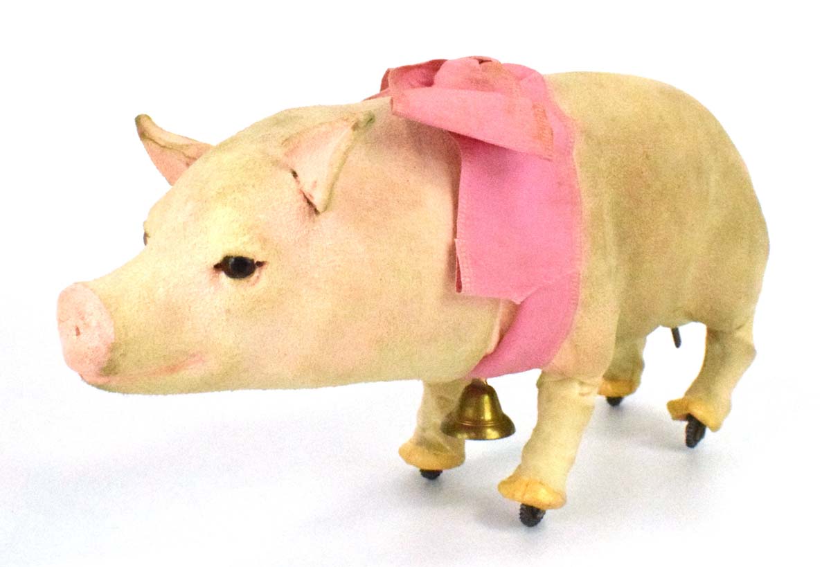 A circa 1905 French automaton modelled as a walking and grunting pig by Roullet et Decamps, - Image 3 of 17