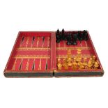 An early 20th century chess set,