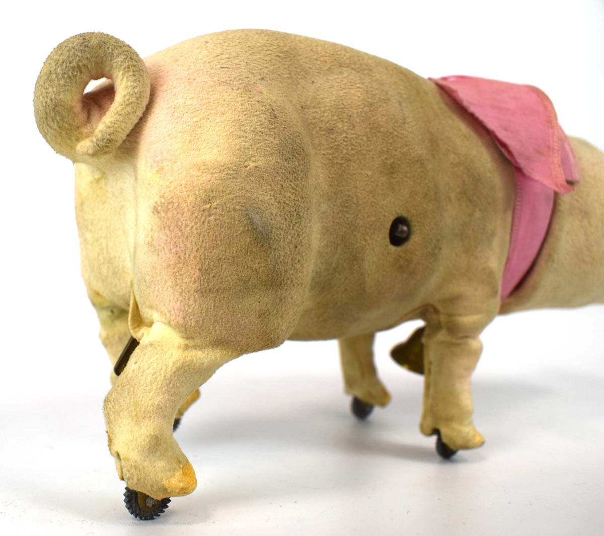 A circa 1905 French automaton modelled as a walking and grunting pig by Roullet et Decamps, - Image 7 of 17