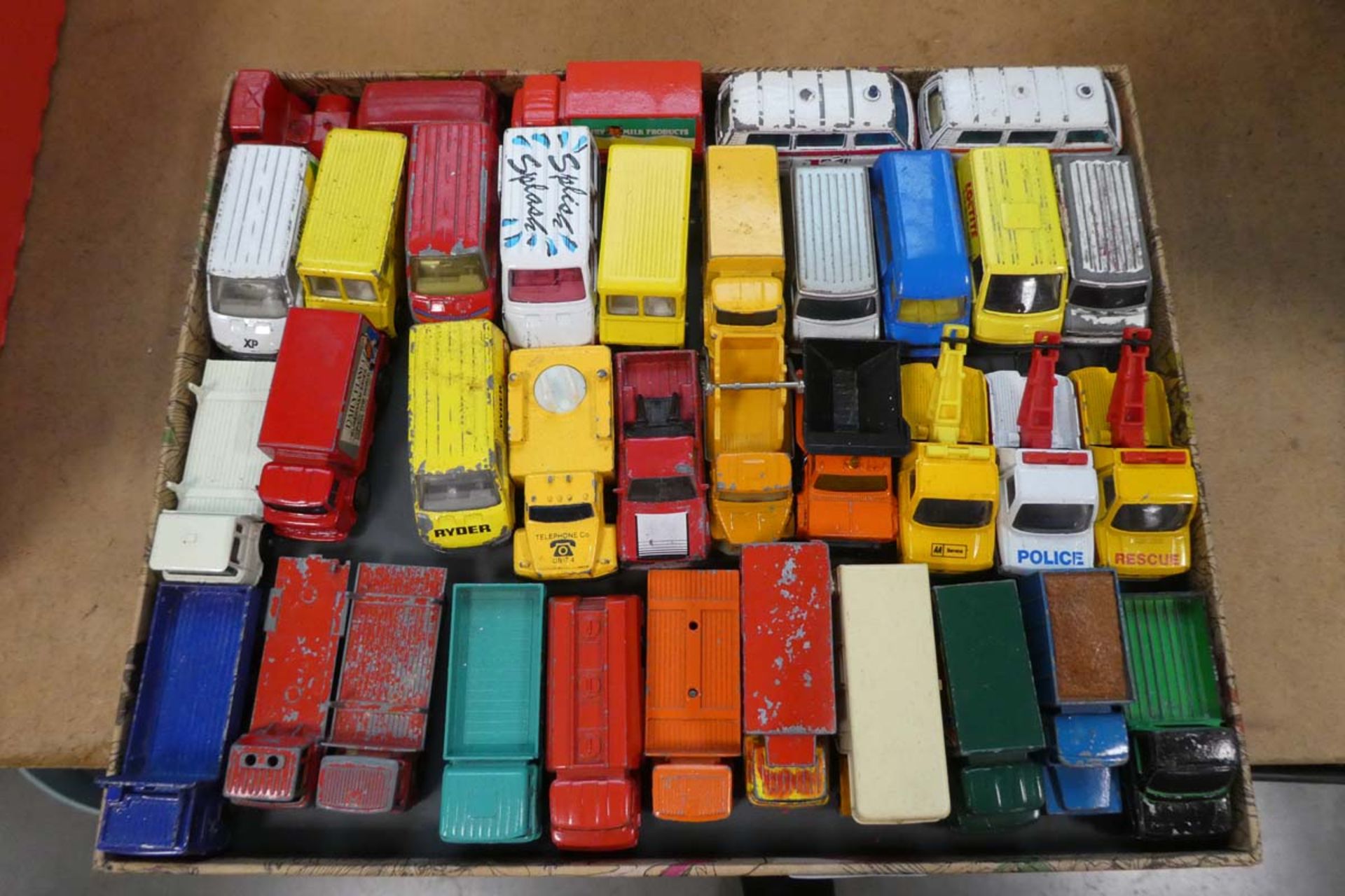 Quantity of die cast lorries