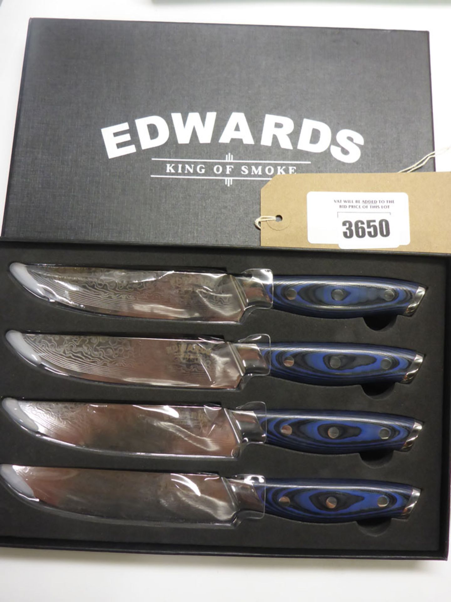 Edwards King of Smoke set of 4 steak knives