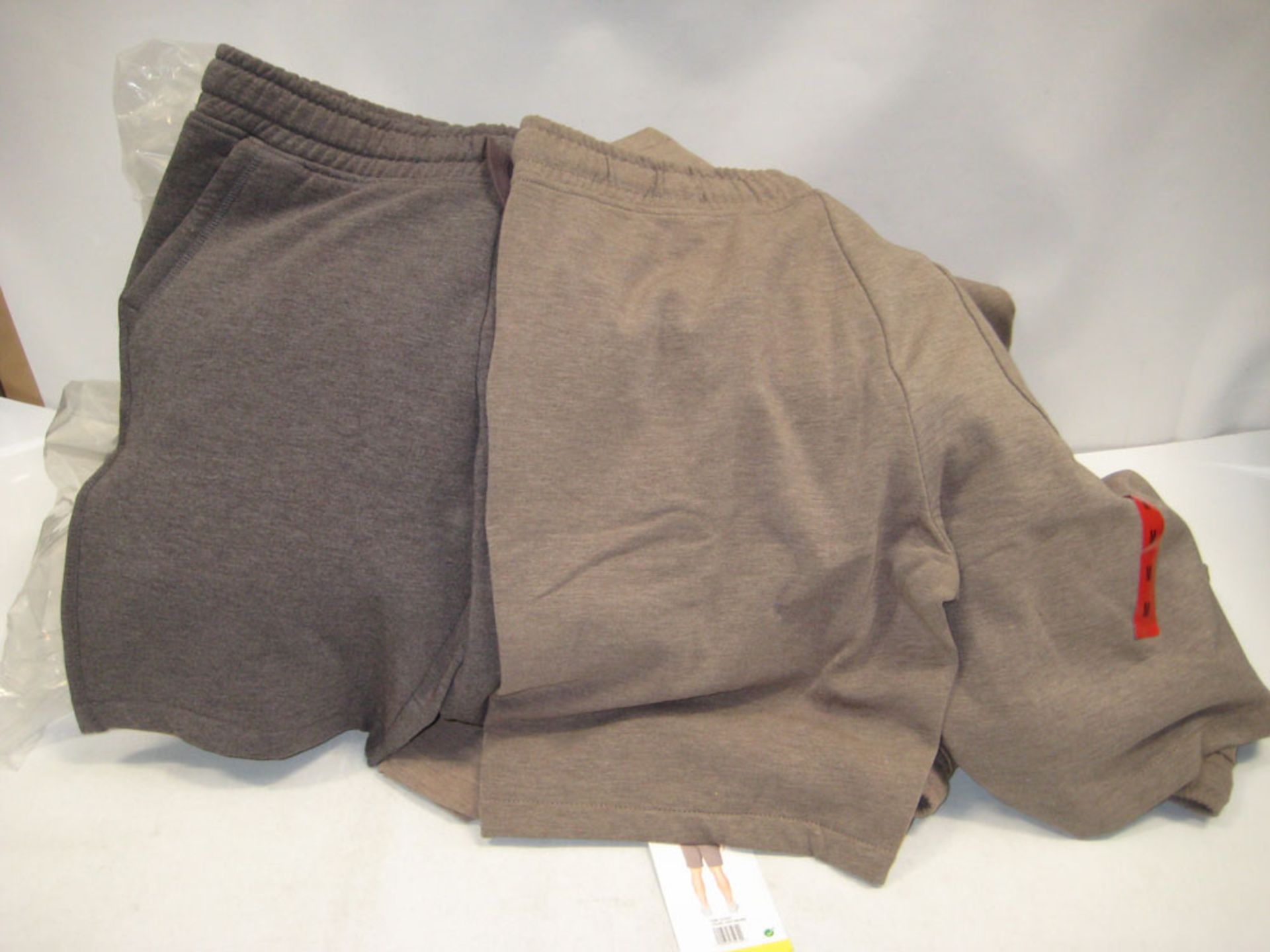 Bag containing approx. 25 mens shorts by Jacks & Co. in charcoal and light brown , sizes mainly