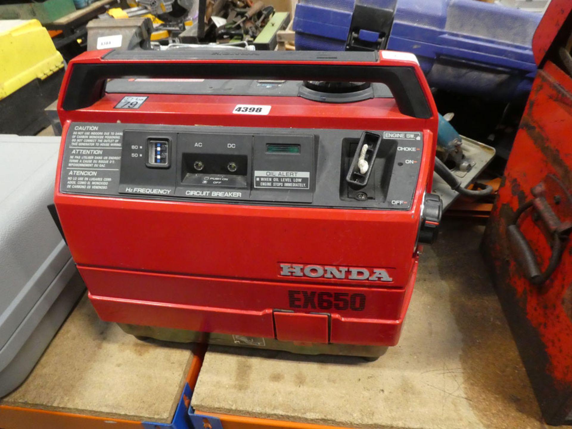 Honda EX650 petrol powered mini generator