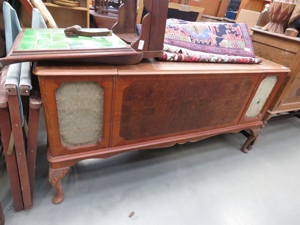 Teak gramophone with dynatron and gallard system