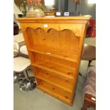 Pine 4 shelf bookcase