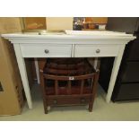 White modern 2 drawer dressing table
