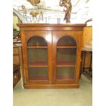 Mahogany 2 door glazed display cabinet