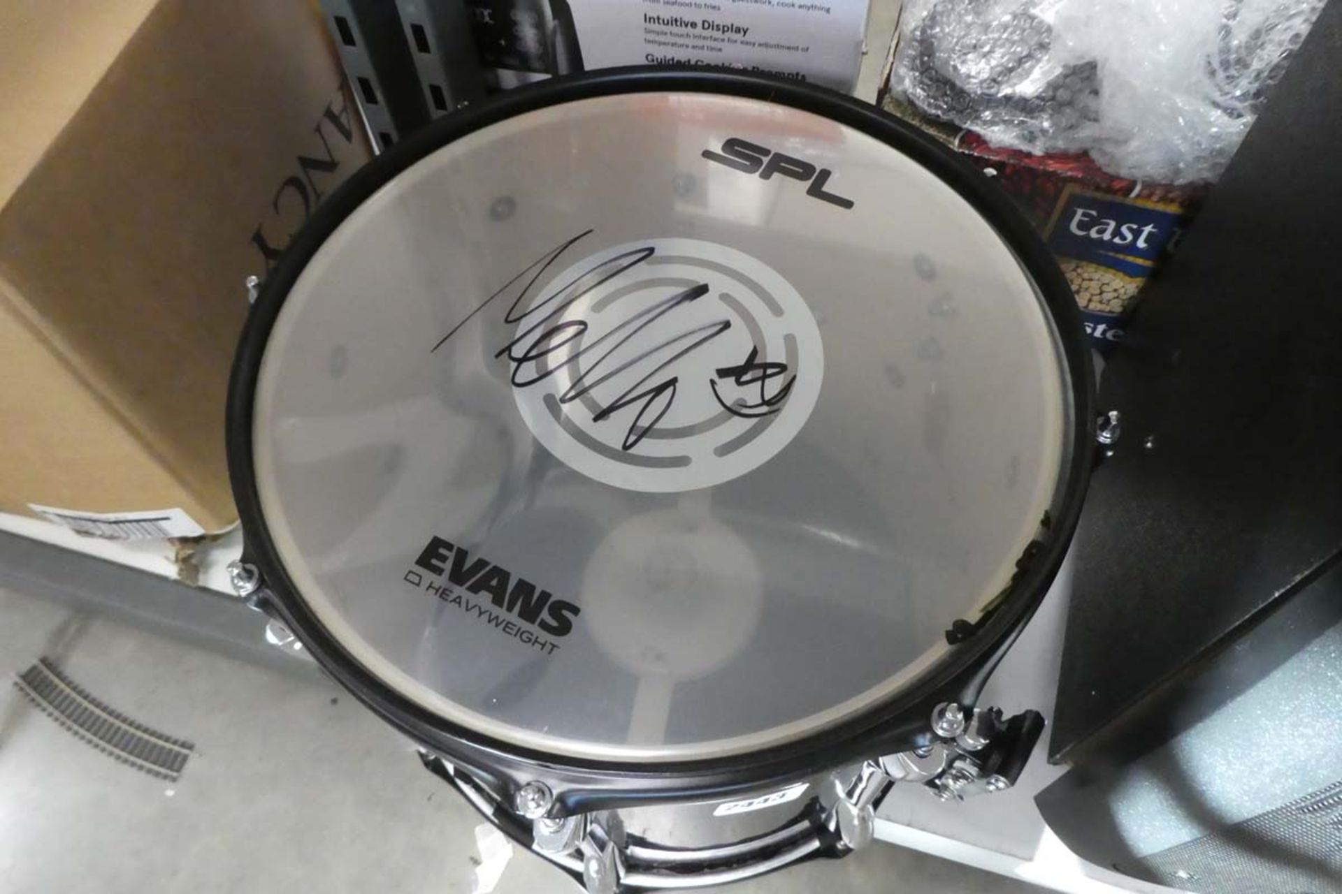 SBL drum with skin (signed, signature unknown) - Image 2 of 2