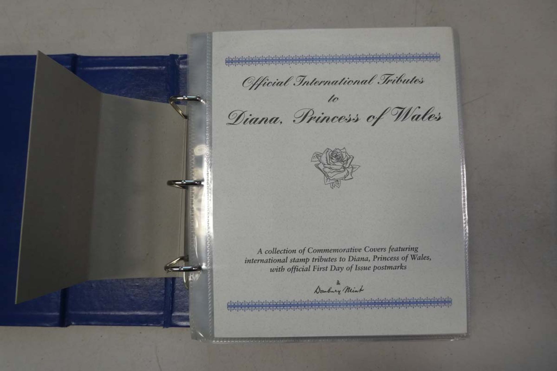 Princess Diana of Wales collectors albums and first day cover collectors album set