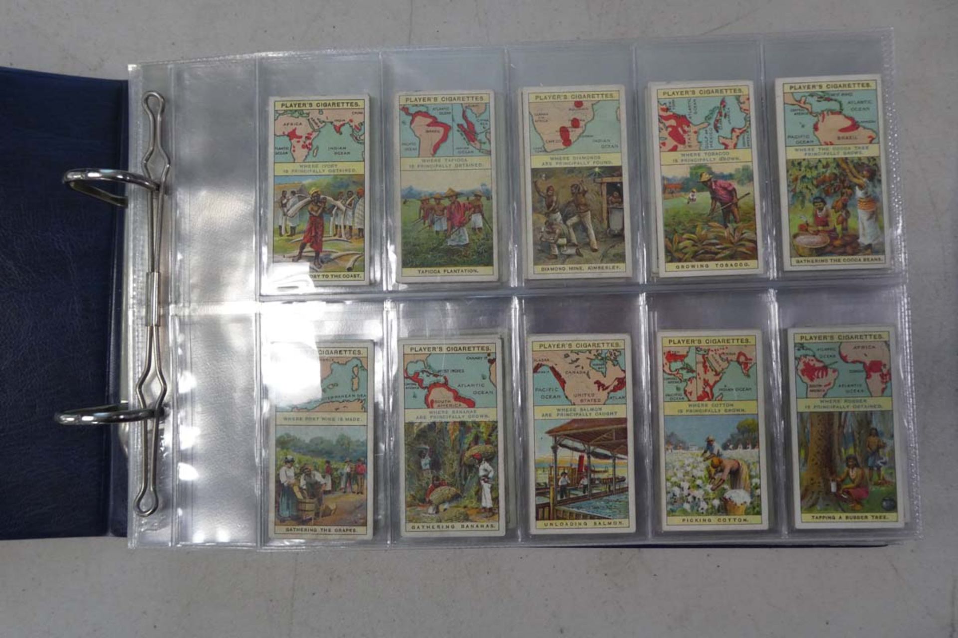 Album of cigarette cards from 1908-1926