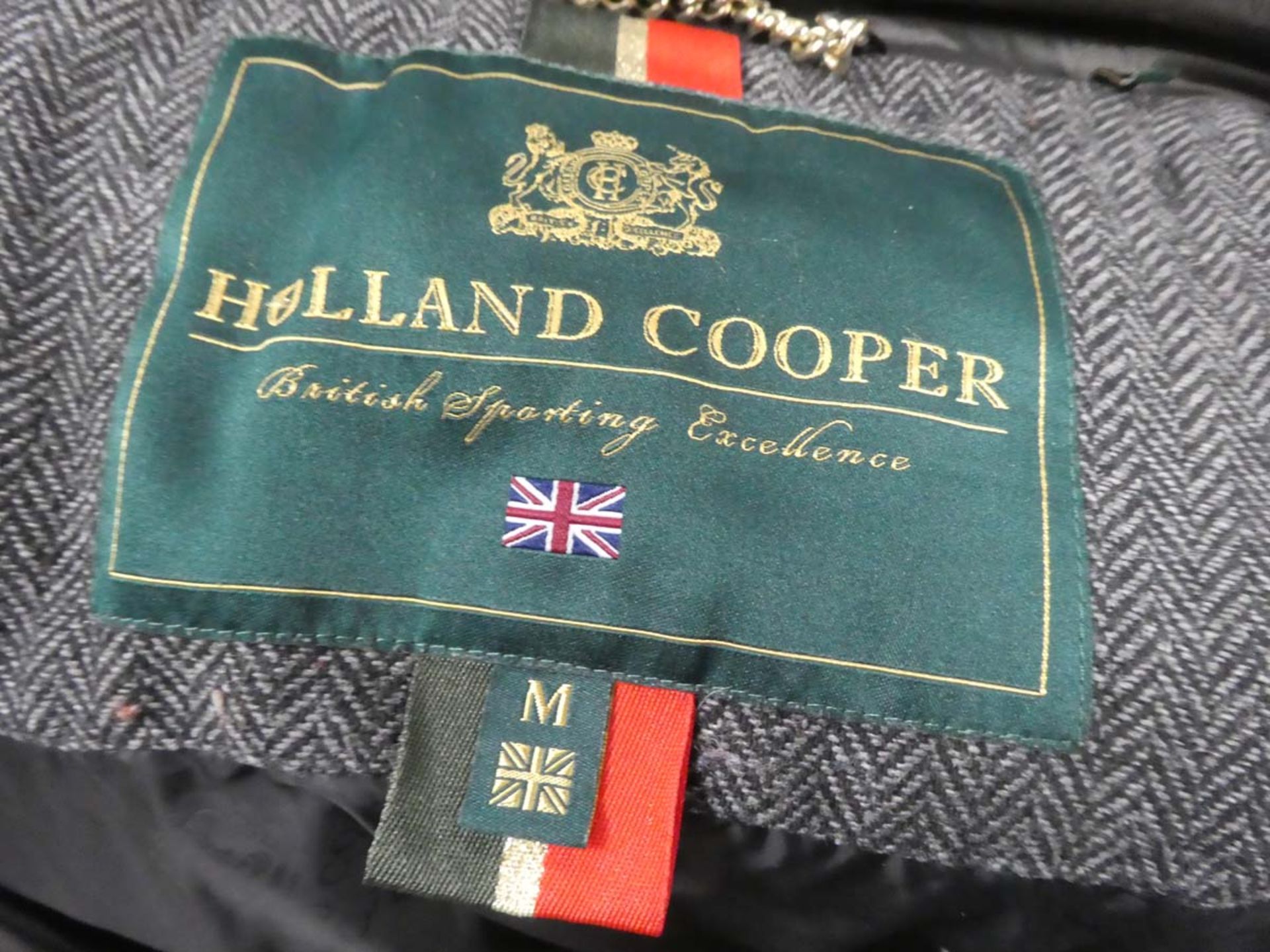 Holland Cooper ladies long length faux fur trim jacket size medium - Image 2 of 2