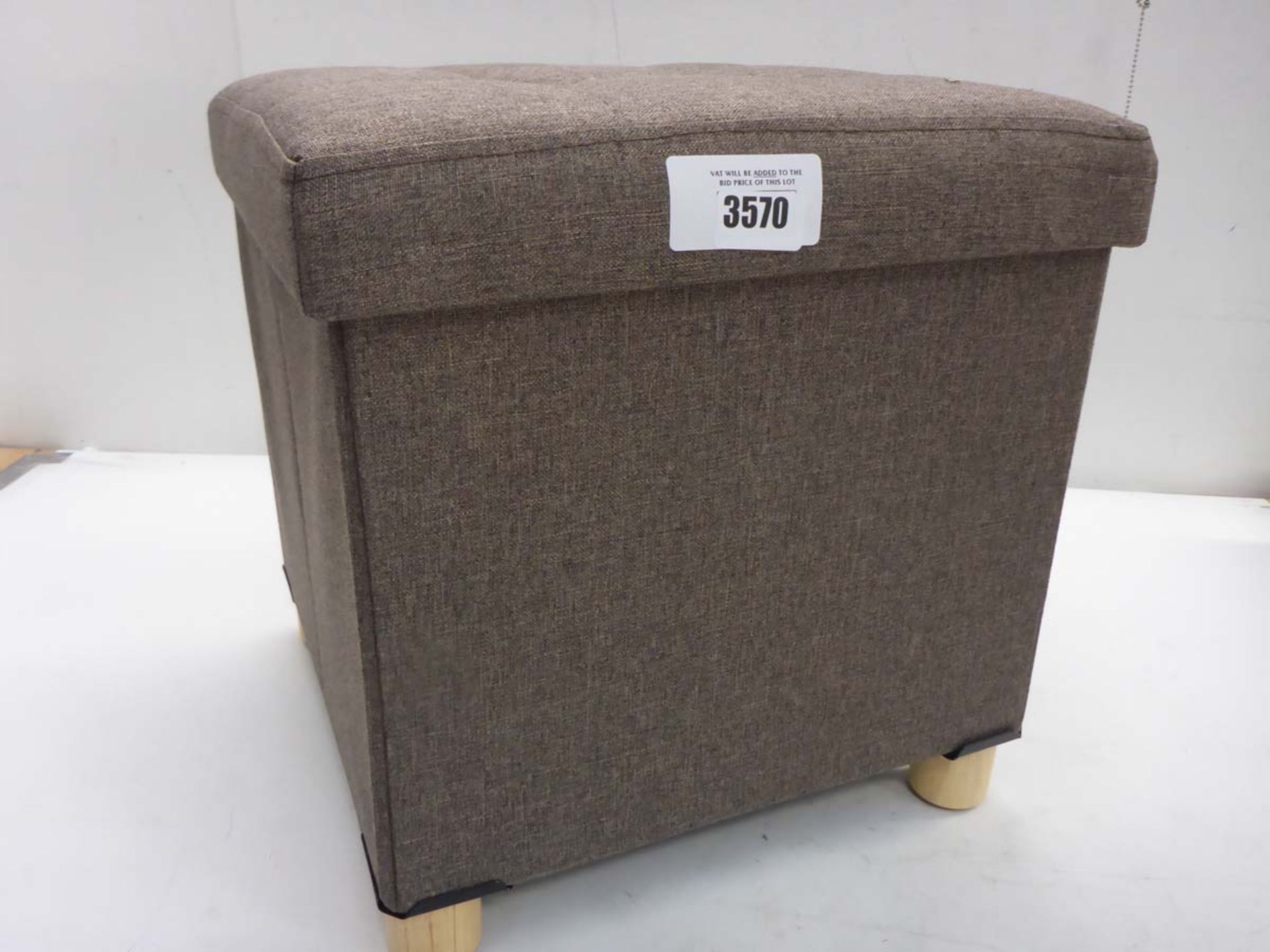 Small brown ottoman / storage box