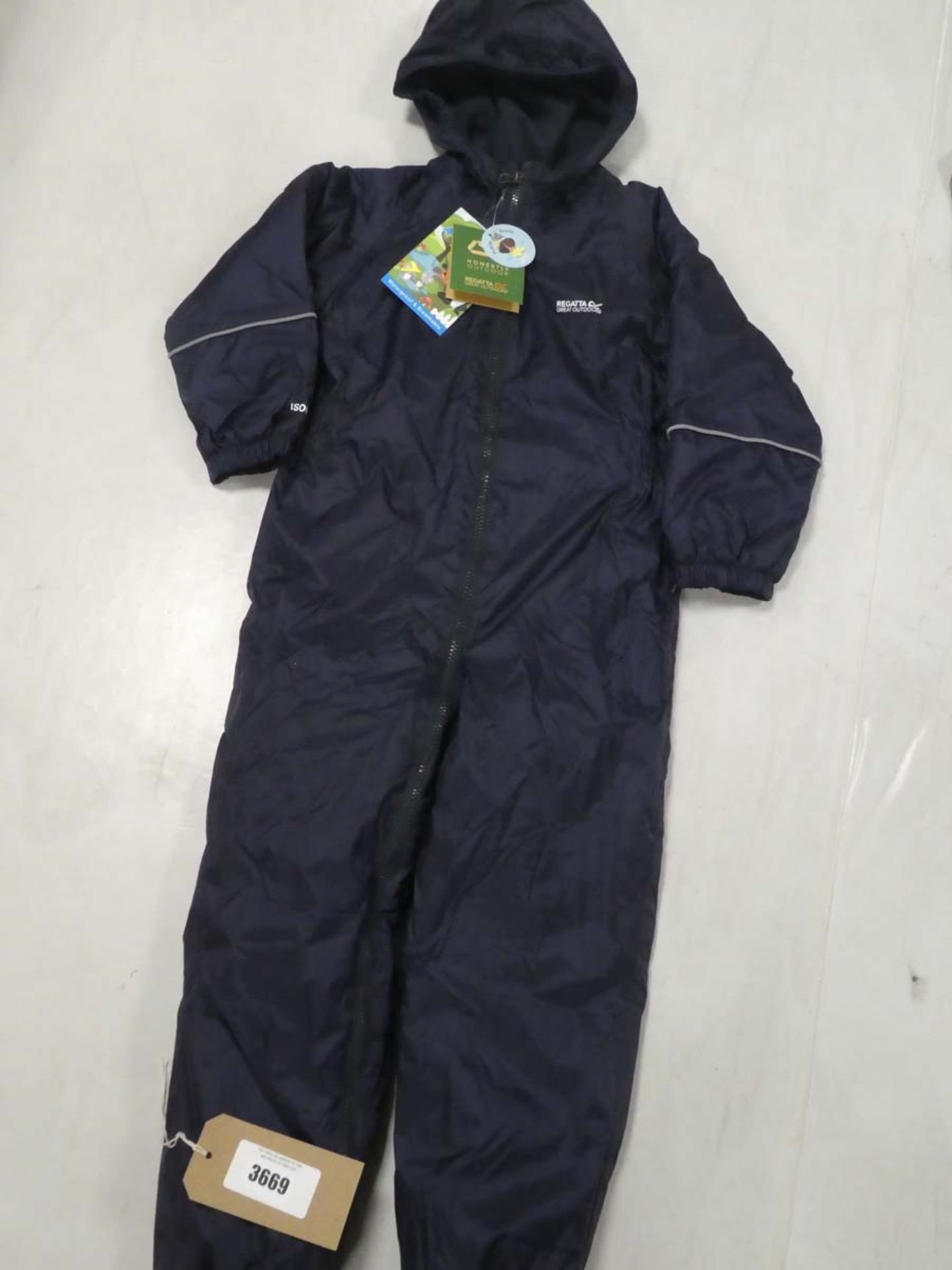 Regatta Outdoors children's splosh III all in one in navy age 60/72 months