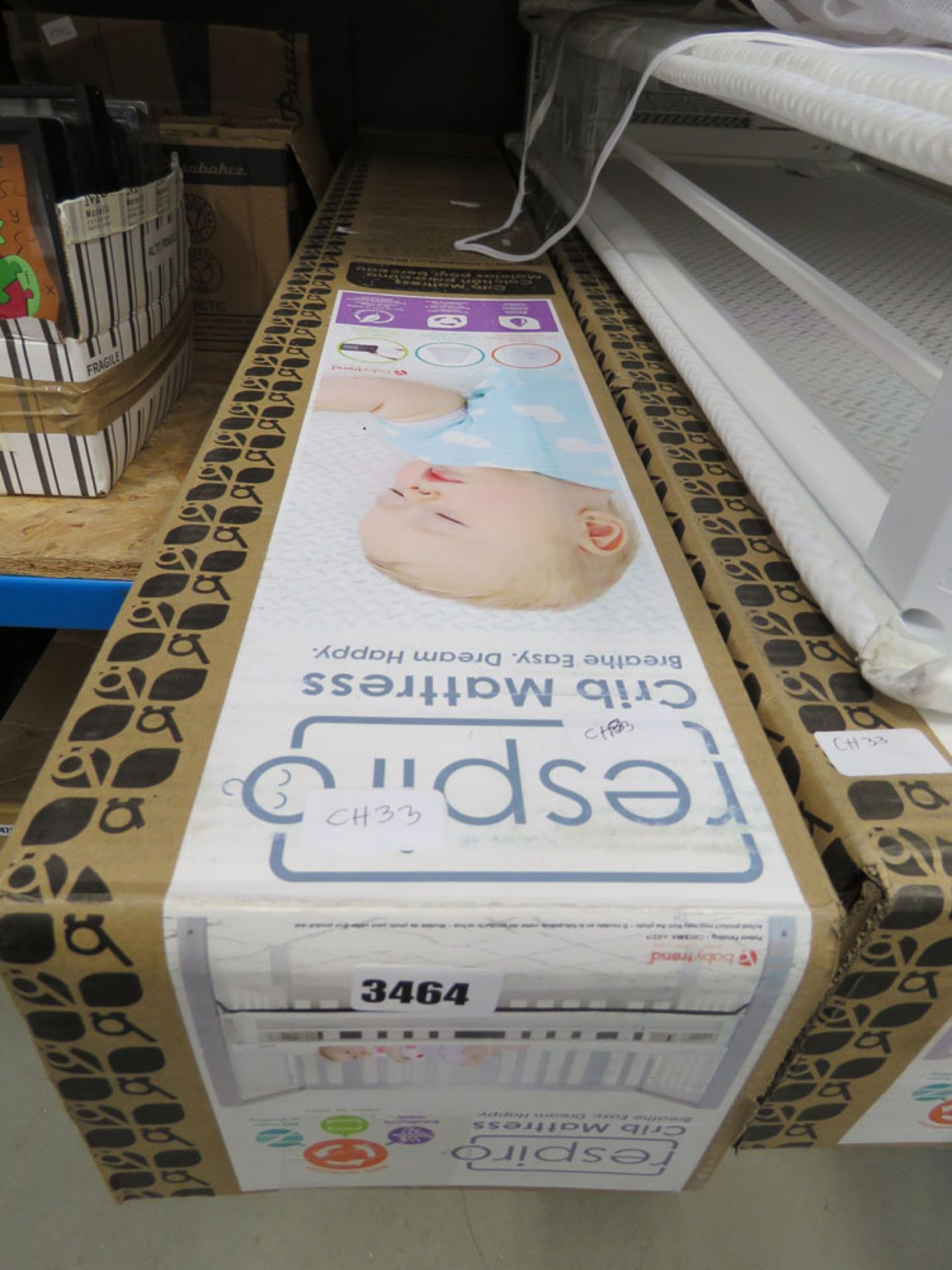 Boxed crib matress