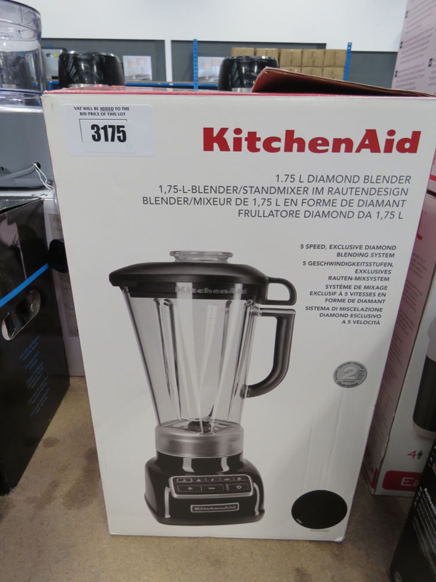 Kitchenaid 1.75 litre diamond blender with box