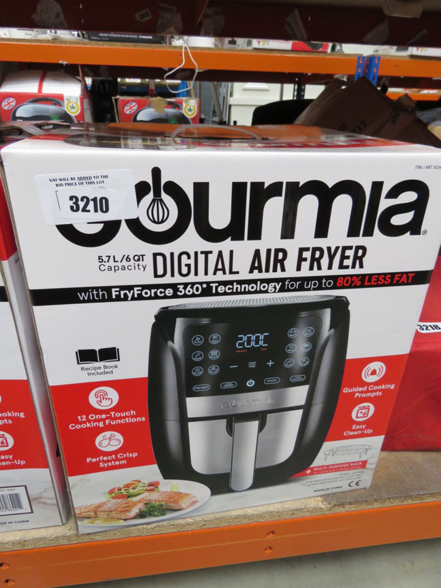 Gourmia digital air fryer with box