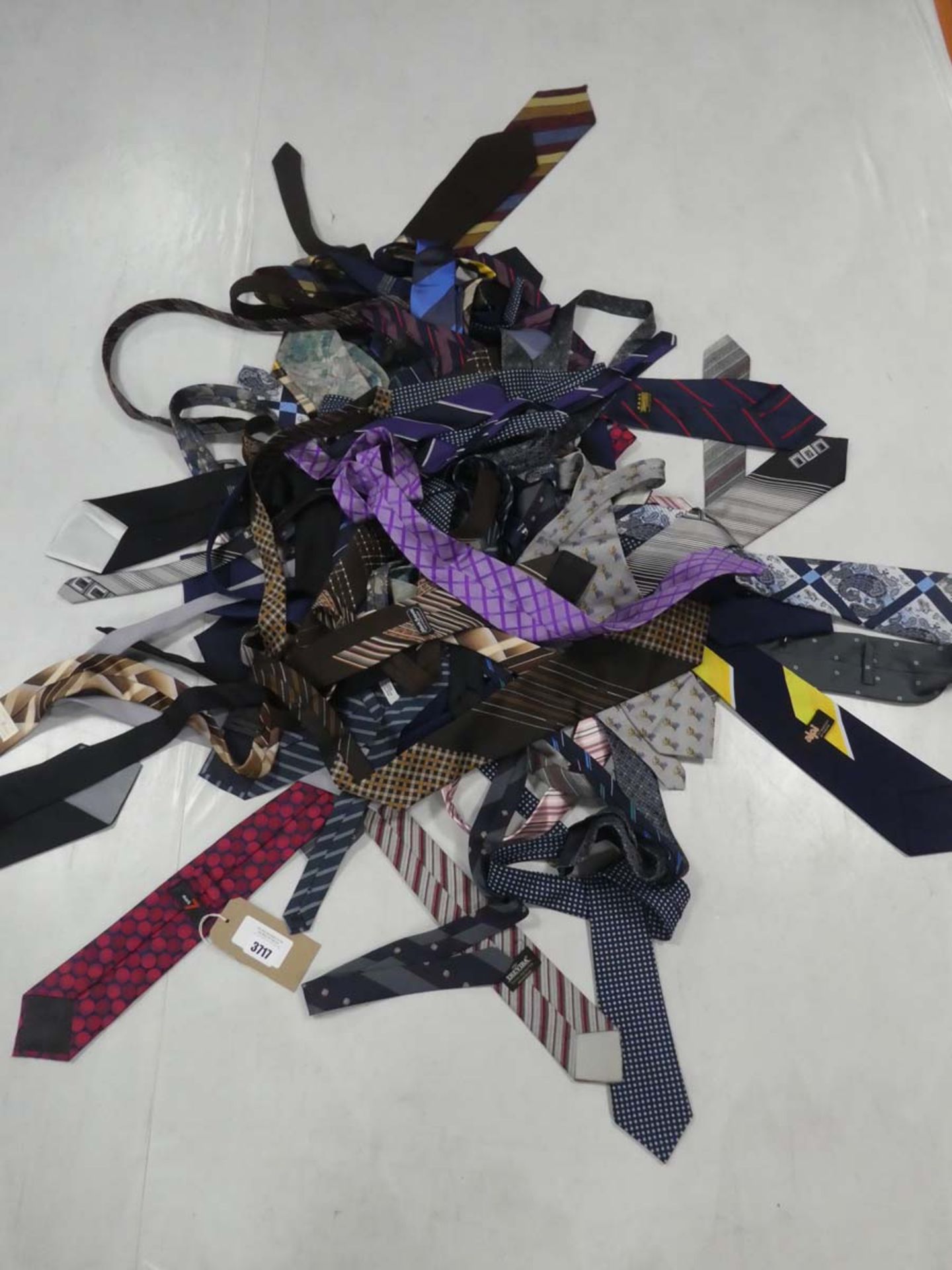 Bag containing selection of ties