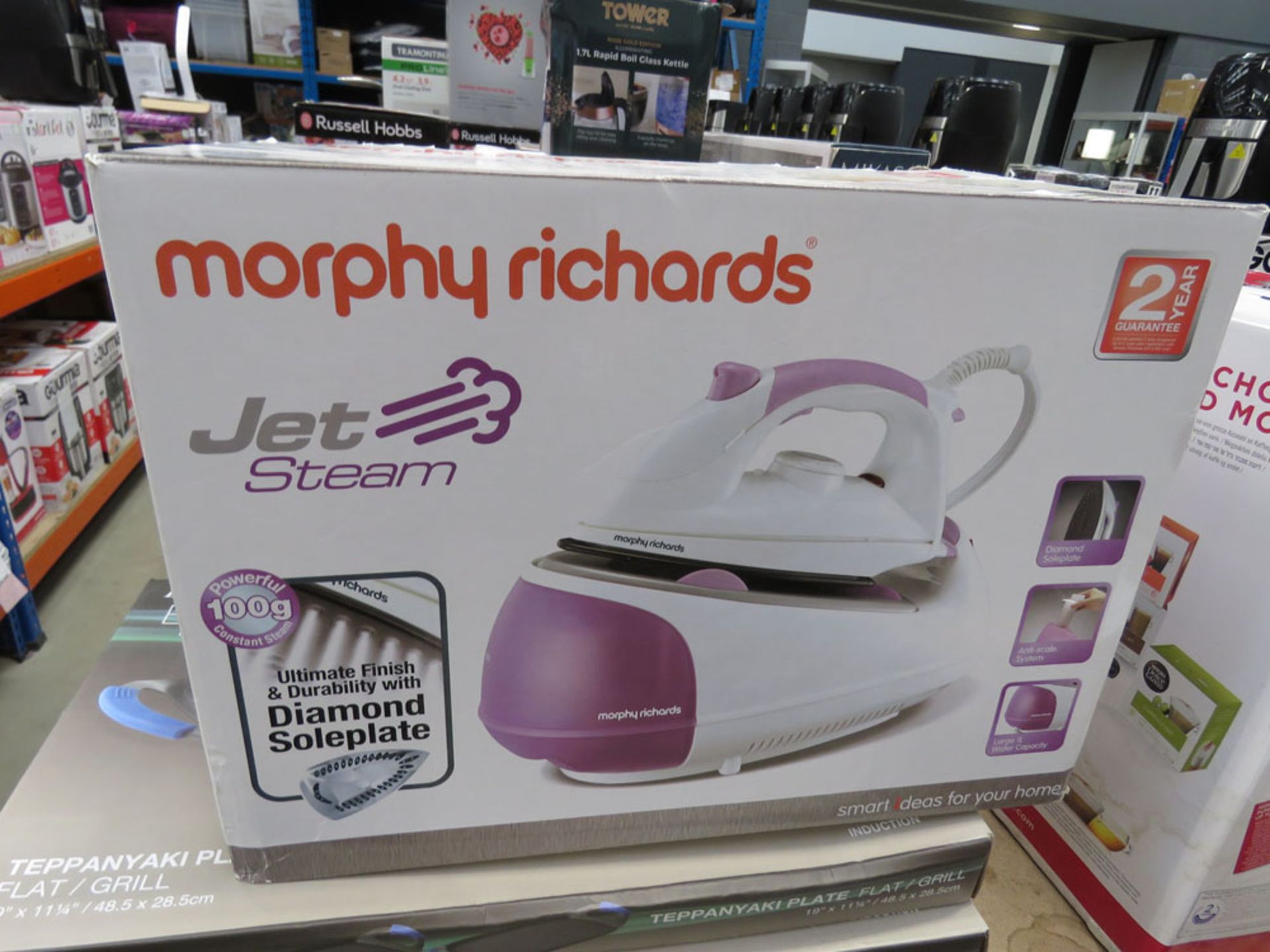 Morphy Richards jet steam iron with box - Image 2 of 2