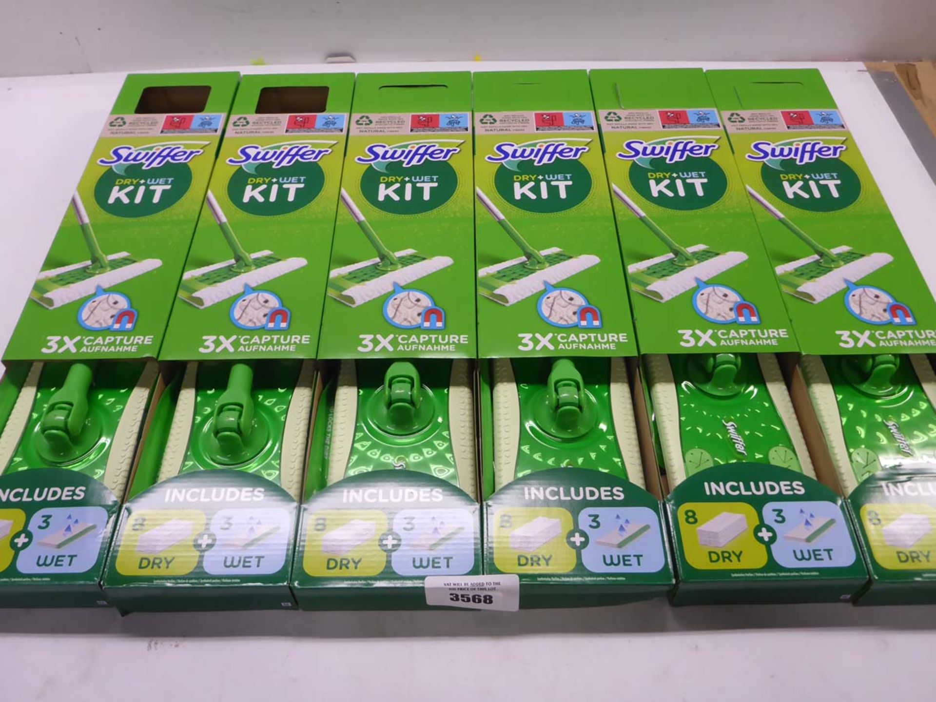 Box of 6 Swiffer dry & wet mop kits