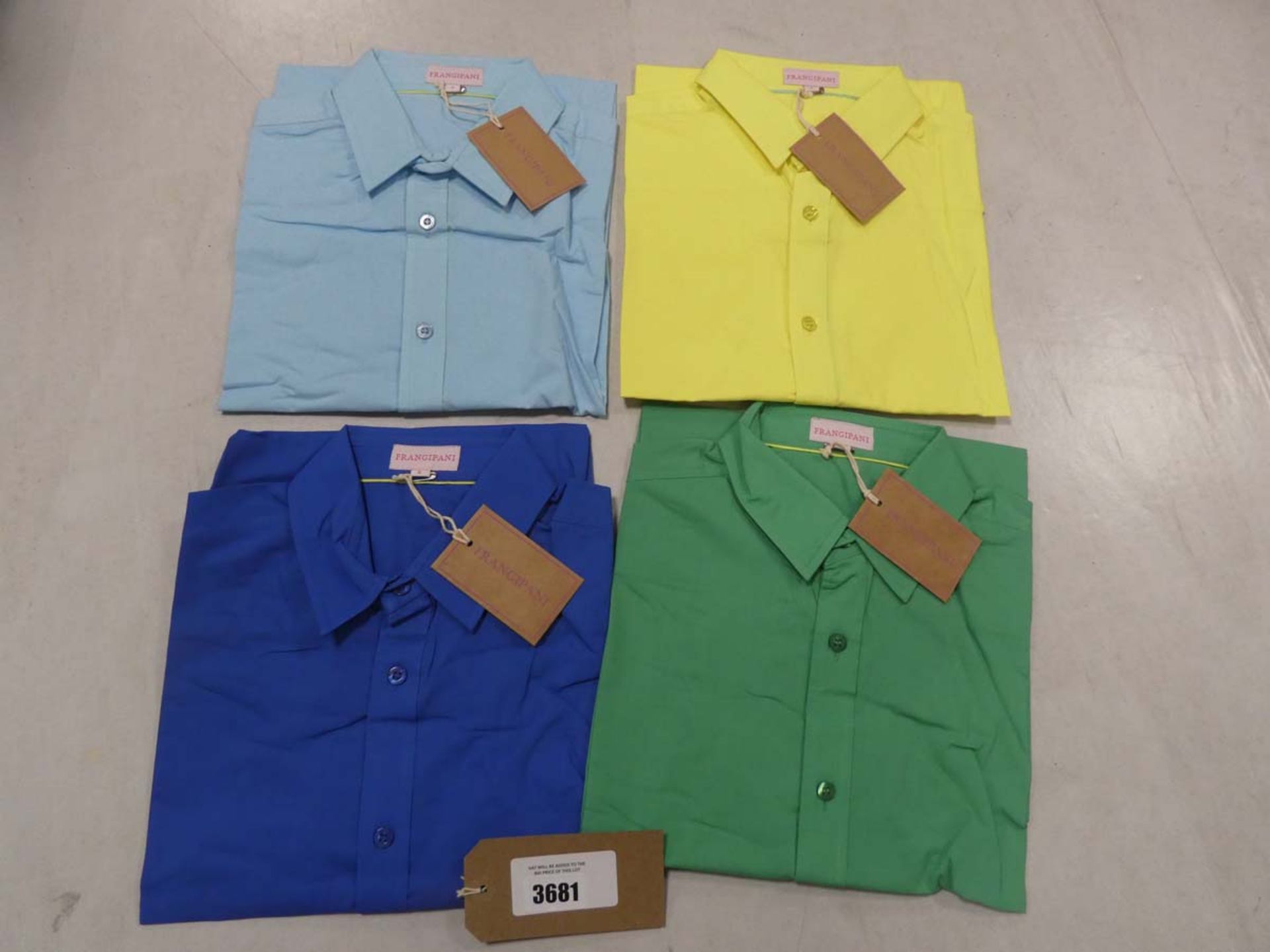 Selection of Frangipani men's shirts in various colours all size small