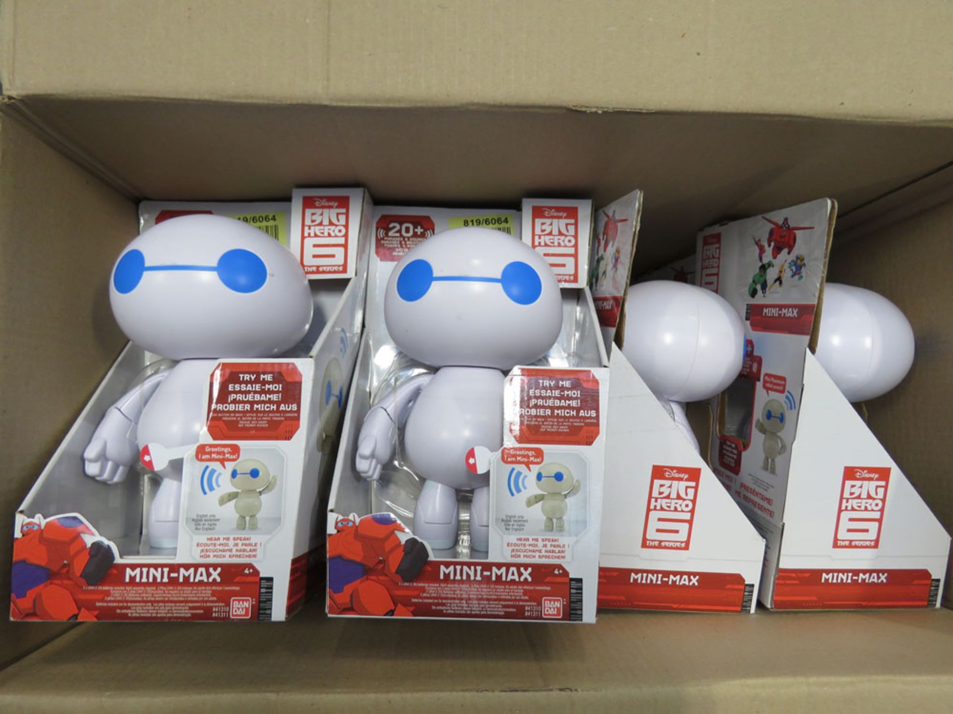 Box containing approx. 10 Disney Big Hero 6 mini max figures