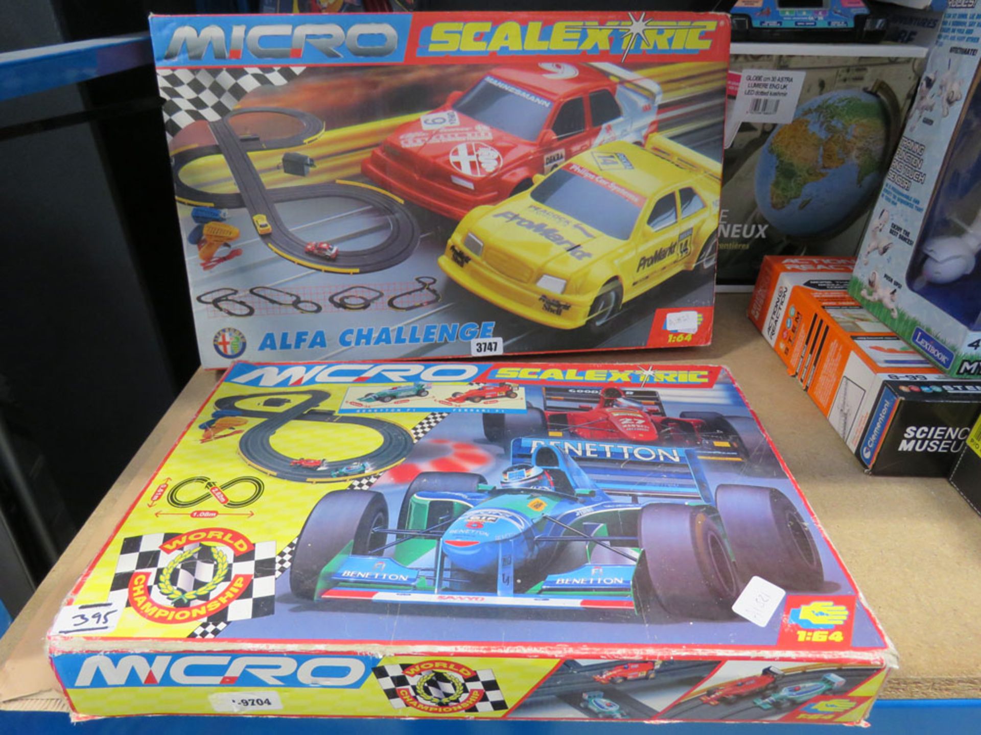 2 boxed Micro Scalextric sets