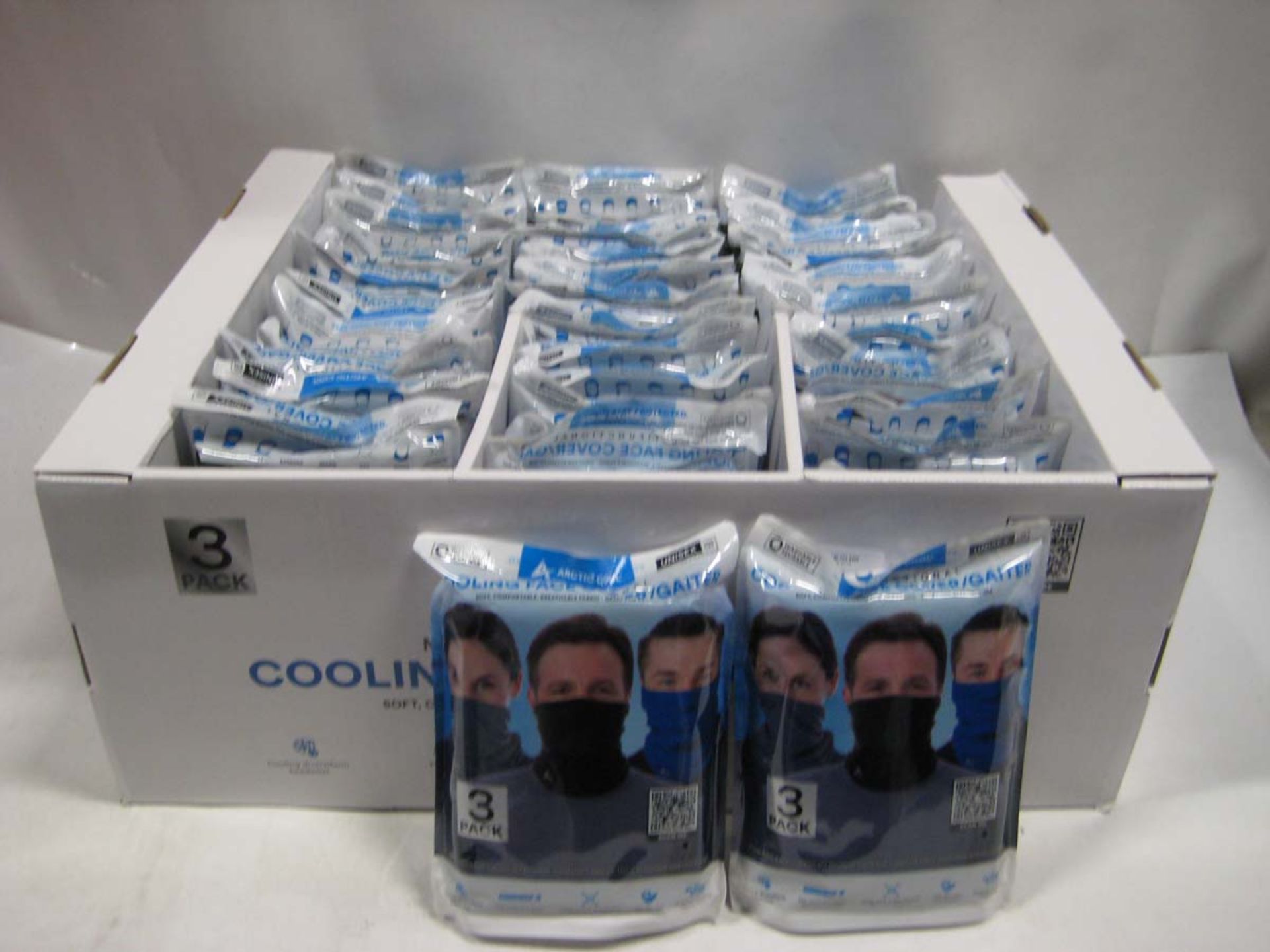 Box of cooling face covers