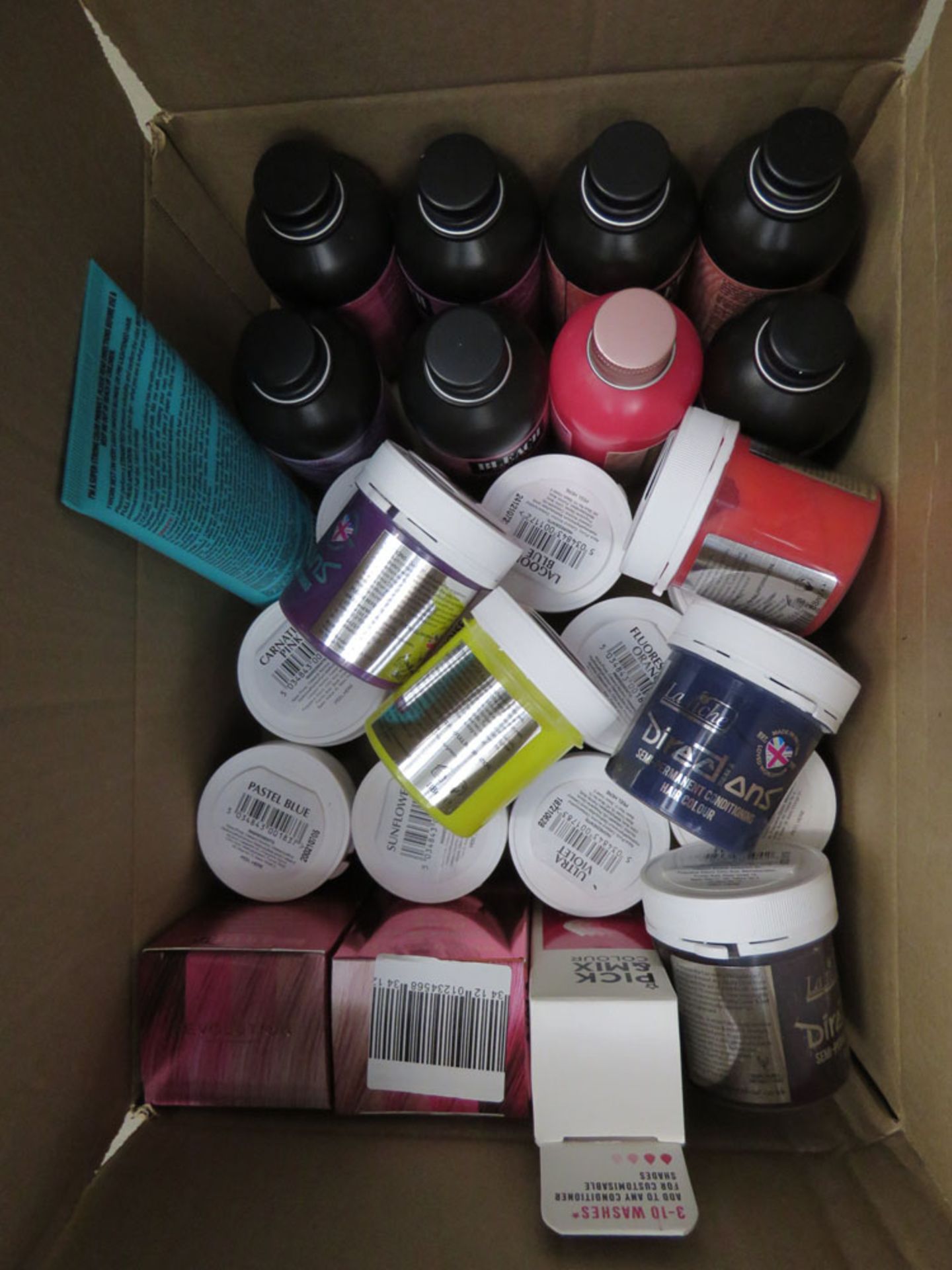 Box containing various semi permanent hair dyes - Image 2 of 2