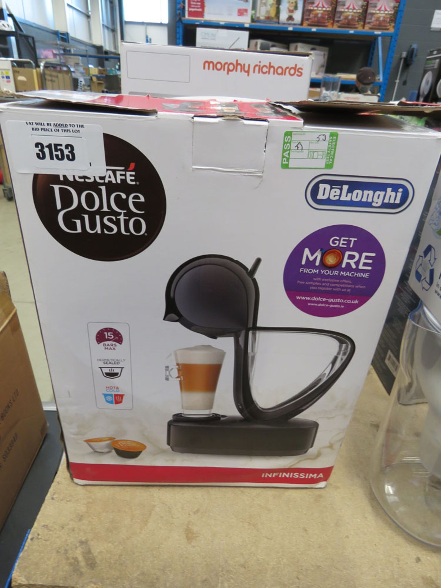 (TN53) Nescafe Dolce Gusto De'Longhi coffee machine with box