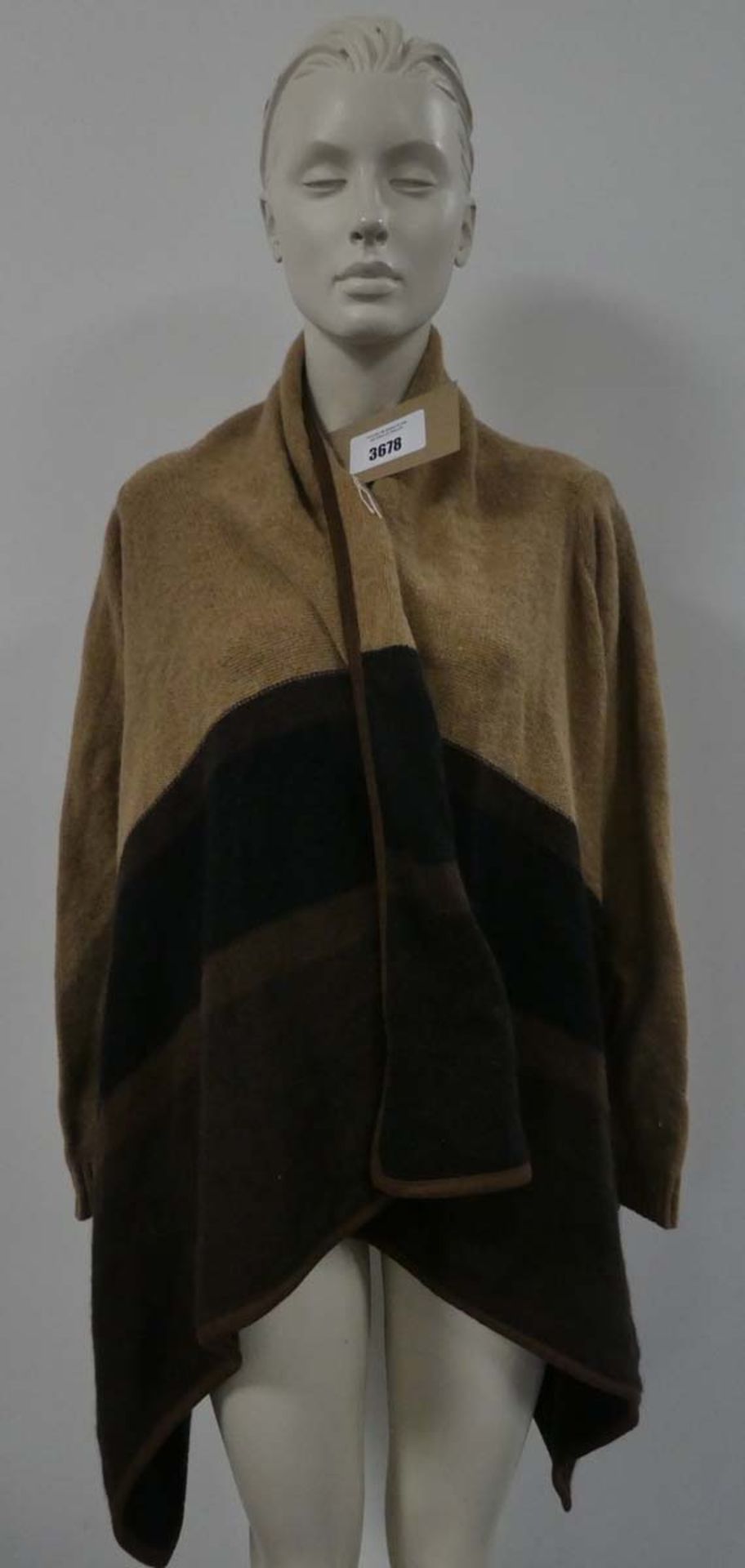 Ralph Lauren ladies wool blend shawl in brown size S/M