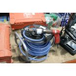 Parkside compressed air hose drum and air drill