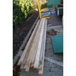Large pallet of timber