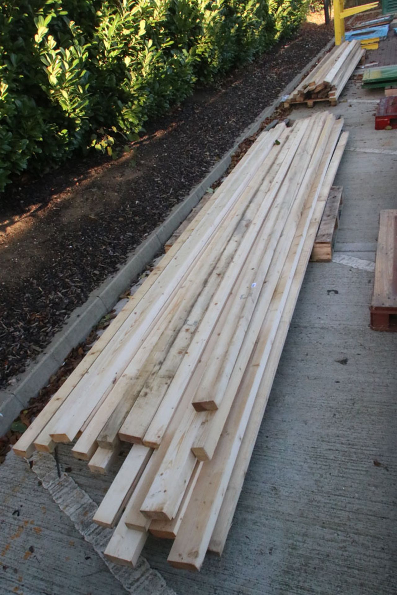 Large pallet of timber