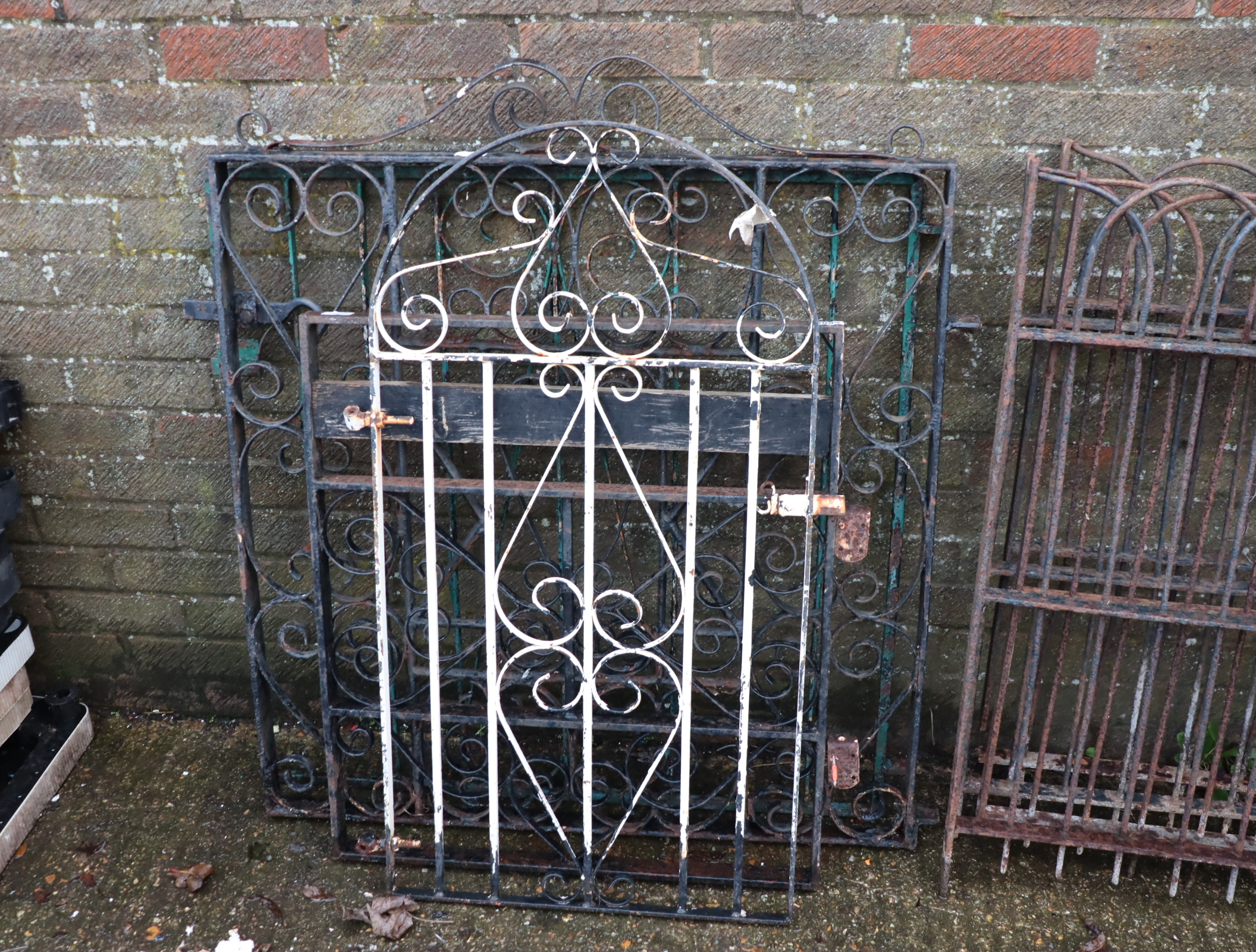 4 wrought iron garden gates