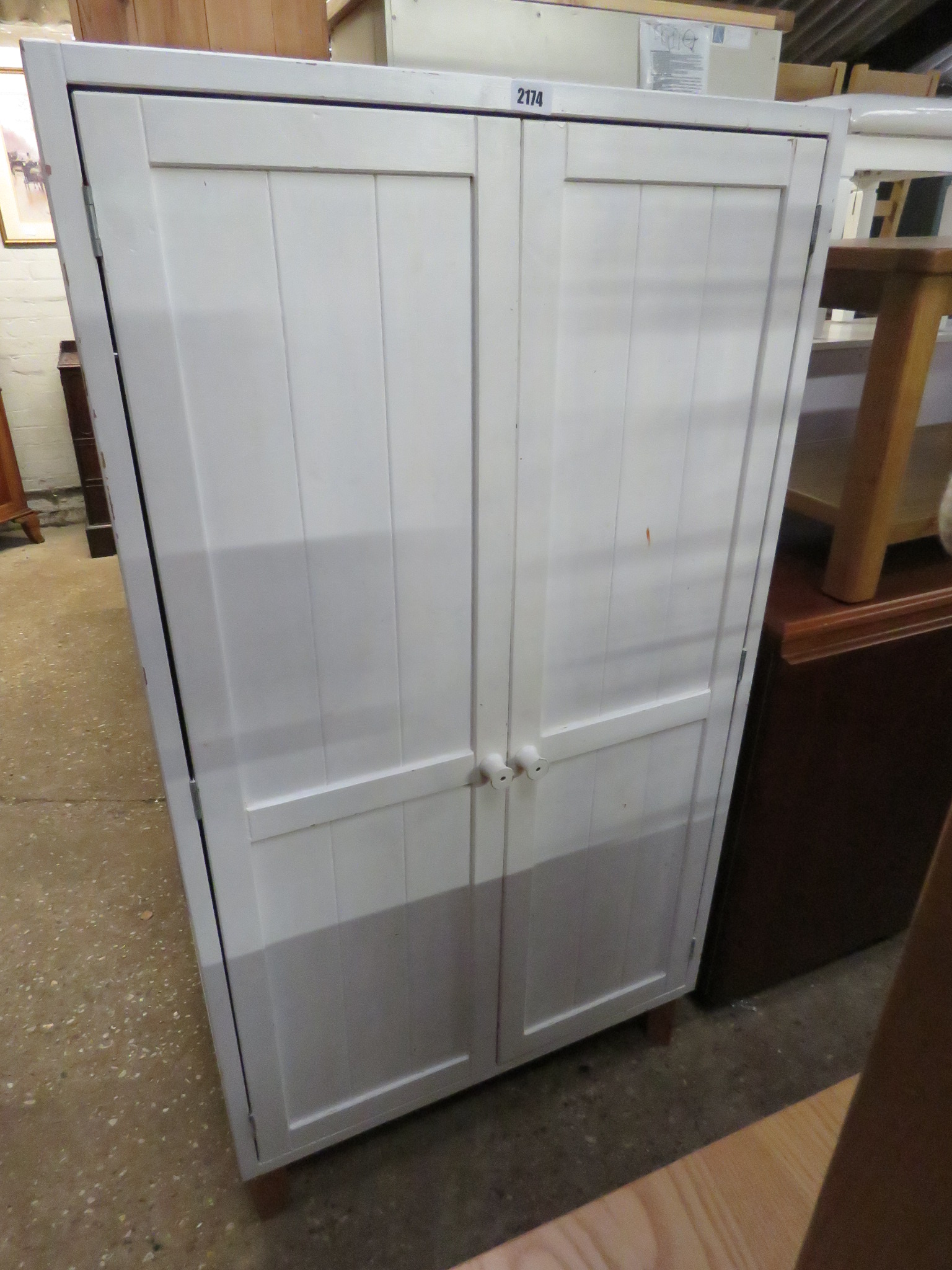 (2021) Pine cupboard painted white