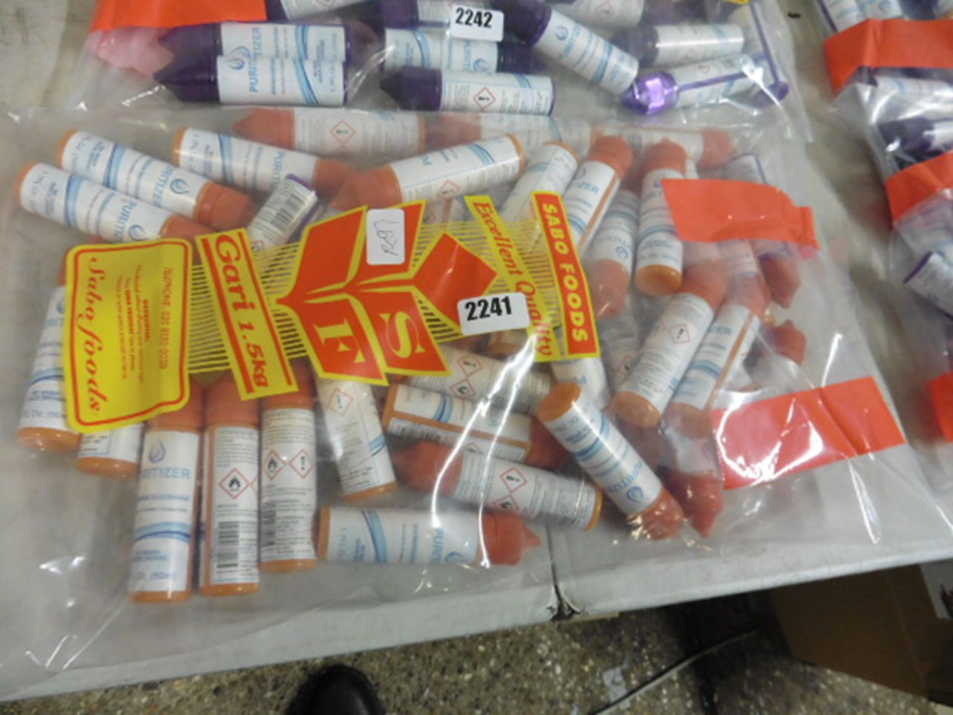 Bag of Puritizer hand sanitisers